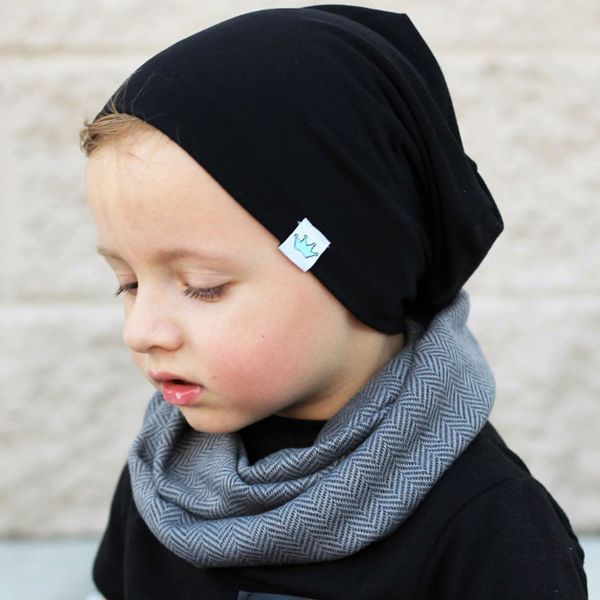 

fashion kids boy/girl soft warm beanie children casual solid color winter hat