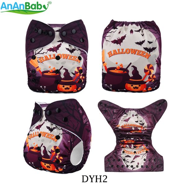 

ananbaby digital position prints nappy halloween day prints cloth diapers with 1pc microfiber insert