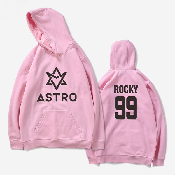 

astro kpop star group spring women/men sweatshirts hoodie harajuku casual hoodie men/women clothes plus size, Black