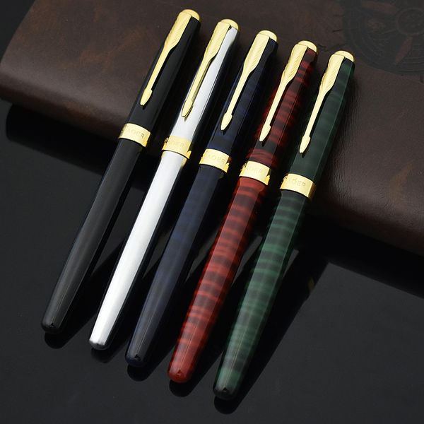 

jinhao luxury metal fountain pen chinese ink pen canetas for calligraphy writing office school supplies 1849