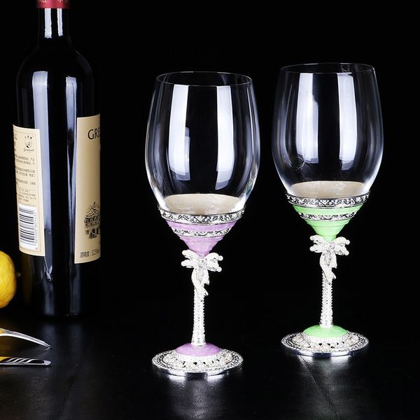 

enamel lead-crystal glass red wine glass champagne whiskey cup wedding goblet bar restaurant party drinkware