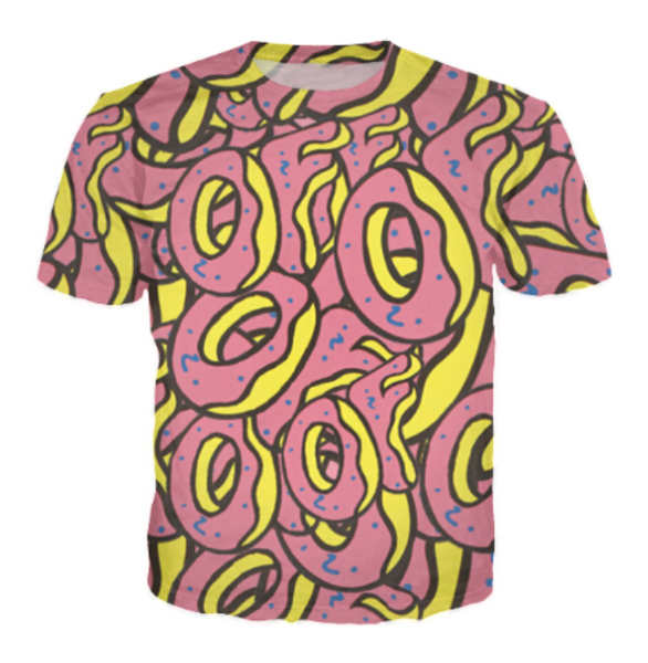 

wholesale-fashion mens/womens summer style odd future funny 3d print casual t-shirt dxr00279, White;black