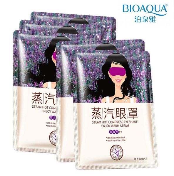 

bioaqua eye mask lavender oil steam face care skin dark circle eye bags eliminate puffy eyes fine line wrinkles anti aging