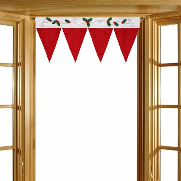 

merry christmas new year window curtain door drape