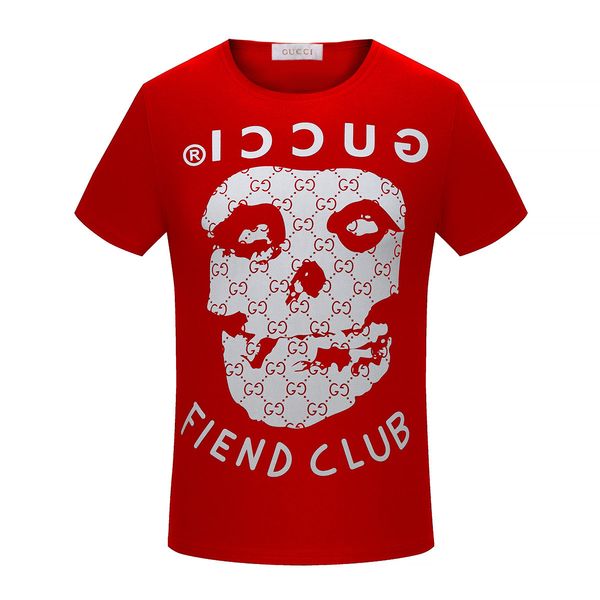 

halloween skull plus letter printing men t shirts short sleeve round neck 100%cotton male shirts fashion brand clothing, White;black