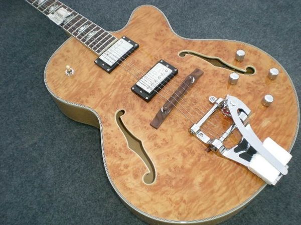 

Cla ic natural falcon 6120 jazz emi hollow with tremolo electric hipping