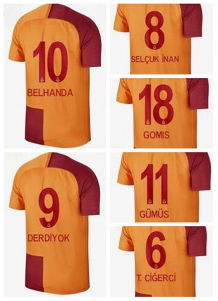 

Customized 18-19 Galatasaray Home Thai Quality Soccer Jerseys Shirts,MAICON 3 SELCUK INAN 8 BELHANDA 10 DONK 15 LINNES 14 DERDIYOK 9 wear