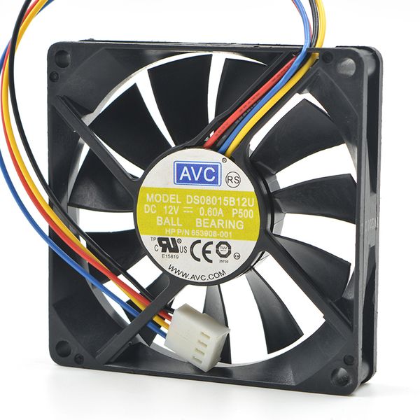 

avc ds08015b12u 12v 0.60a support pwm chassis computer cooling fan, 80*80*15