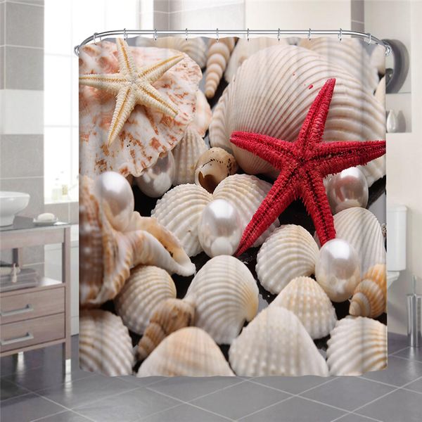 

forest / stoneflower / swan lake windmill shellfishstarfish bookshelf waterproof mildewproof polyester shower curtain