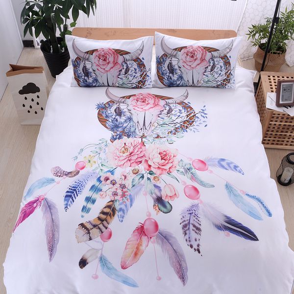 

fanaijia duvet cover king size dream catcher bedding set bohemian print with pillowcase 3pcs design  bed gift bedline
