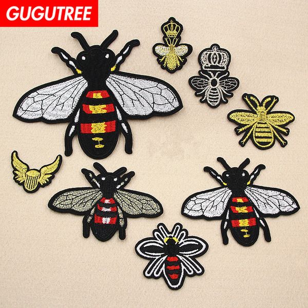 

gugutree embroidery patches individuality patches badge patch applique patch for coat,t-shirt,hat,bags,sweater,backpack sp-113, Black