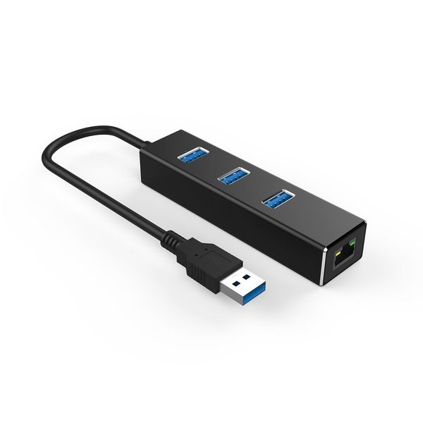 

usb3.0 hub 4 in 1, usb 3.0 adapter with 3 usb 3.0 , rj45 gigabit ethernet multi port adapter