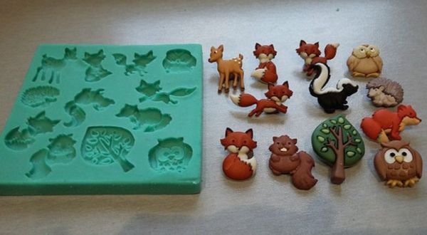 

przy silicone moulds forest animals fondant mold cake decorating tools diy 3d handmade sugar craft tools ing