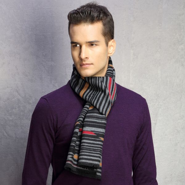

fashion winter men scarf warm man's cashmere scarf plaid scarves for man long autumn casual, Blue;gray
