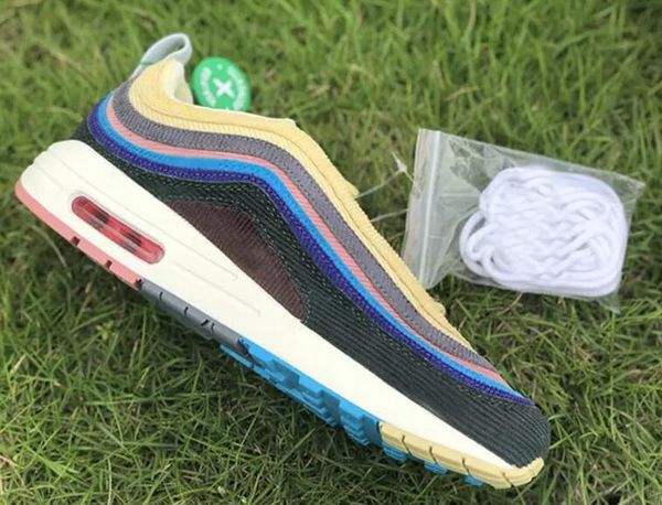 

2018 relea e 97 ean wother poon og neaker black cone black white hoelace authentic quality port running hoe with original box