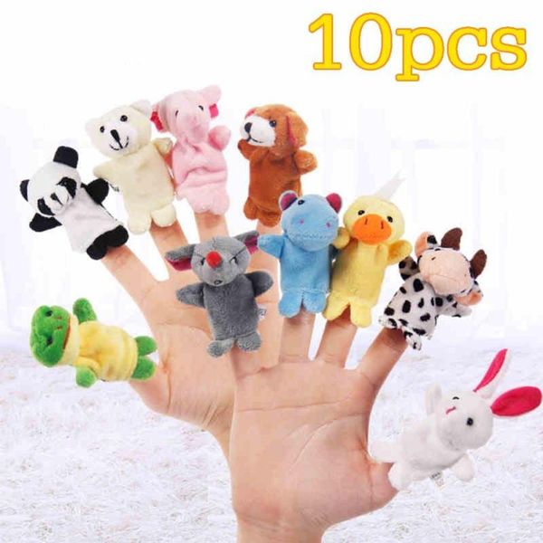 10 MARIONETAS de dedo animales peluche regalo bebe juguete niño *Envío GRATIS de