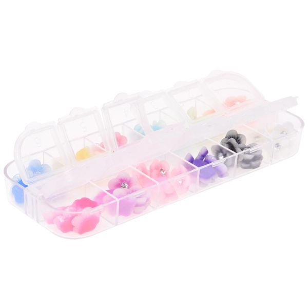 

60x flowers stars 3d nail art decorations, Silver;gold