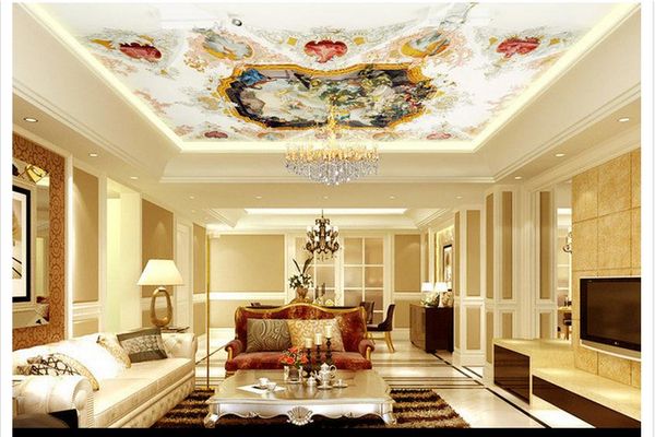 

3d wallpaper custom p ceiling mural wallpaper renaissance european style 3d living room zenith ceiling mural large starry wallpaper