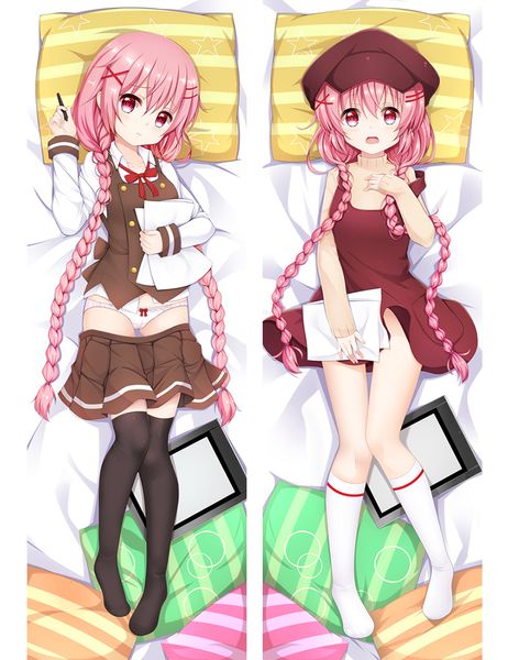

mmf comic girls characters koisuru koyume & kaos pillow cover komikku garuzu body pillowcase anime dakimakura