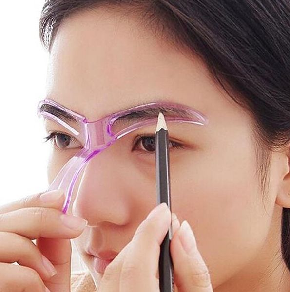 

wholesale eyebrow stencils shaping grooming eye brow make up model template reusable design eyebrows styling tool