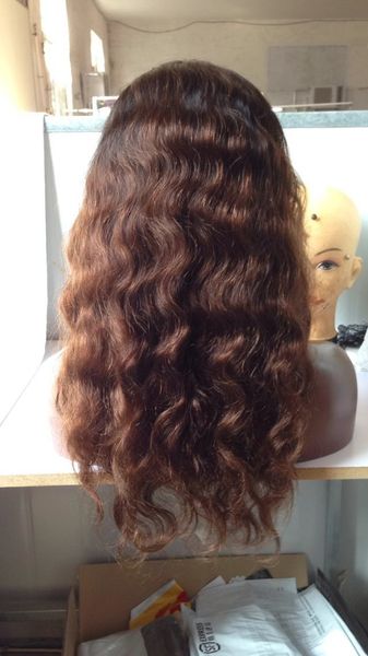 

t1b / 4# body wave 8-24inch человеческие волосы кружева передние парики glueless полный парики кружева для черных женщин с волосами младенца, Black;brown