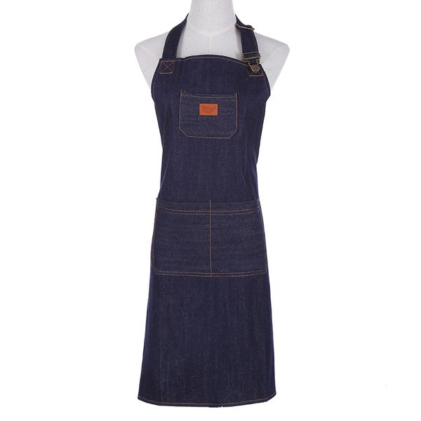 

kitchen denim work apron for cooking apron for woman man cowboy antifouling chef cooking pinafore delantal tablier