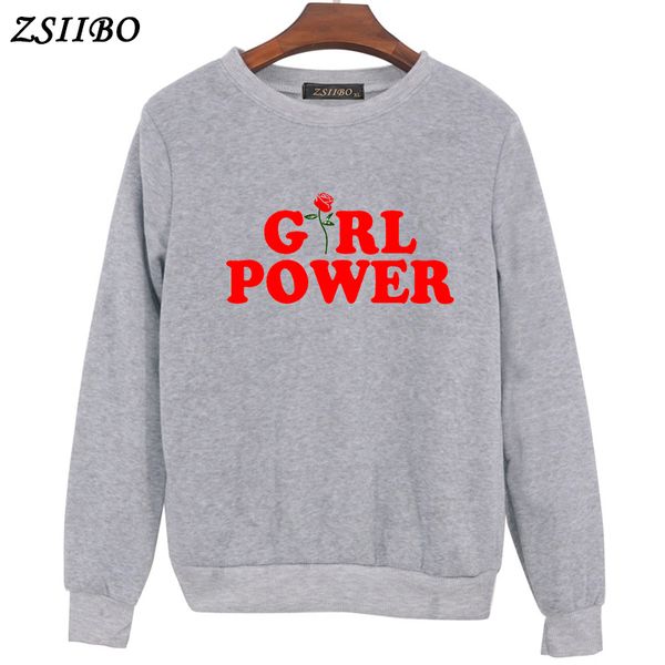 

zsiibo winter coat womens tracksuit paw power girl rose print clothes warm brief hooded harajuku sweatshirts hoodies wy41, Black