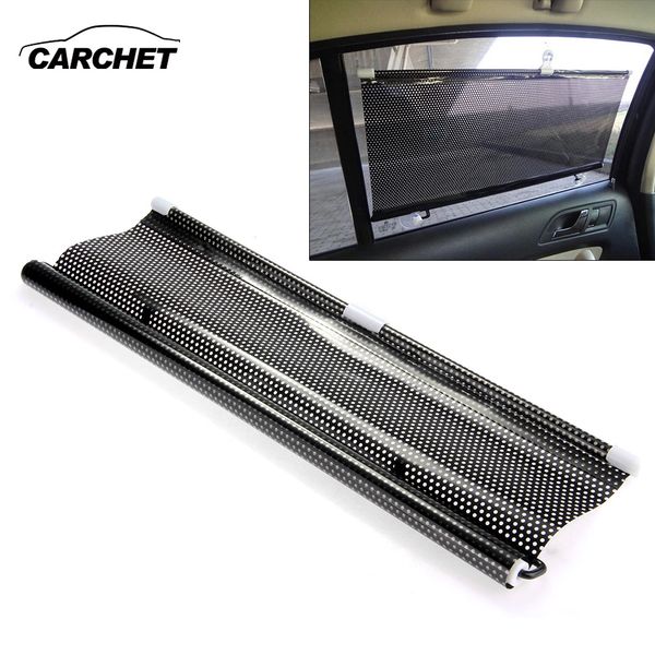 

car window retractable sun shade shield visor black 50 x 125cm window sunshade curtain roller blinds automatic rolling shield