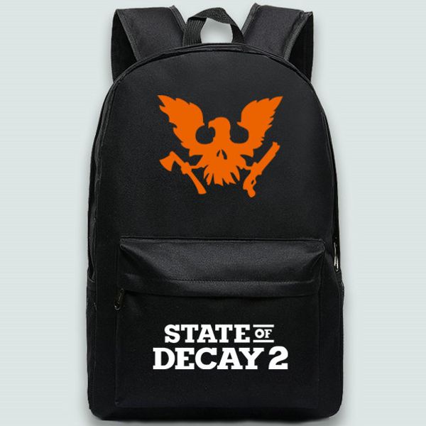 

state of decay backpack game day pack cool school bag leisure packsack pure black red blue ivory rucksack sport schoolbag outdoor daypack