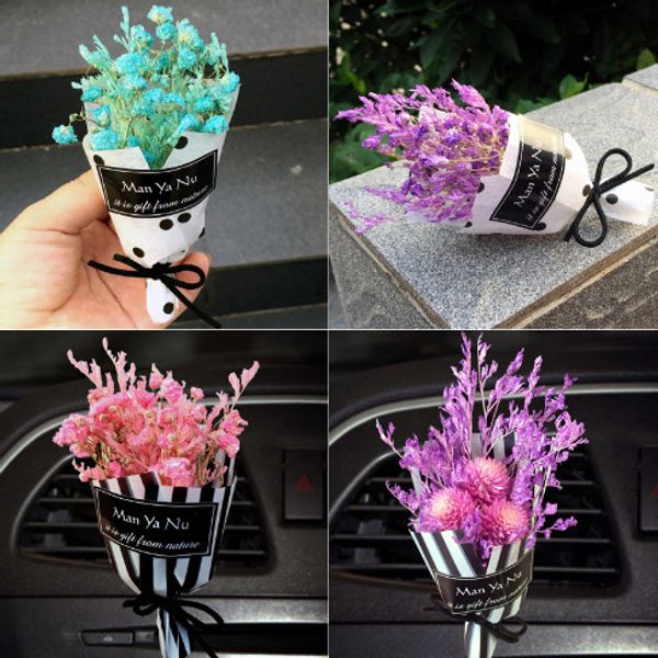Acheter Bouquet De Fleurs éternelles Décoration De Voiture Clip De Voiture Air Sortie Arôme Gypsophile Clip De Parfum De Fleurs Sèches De 37689 Du