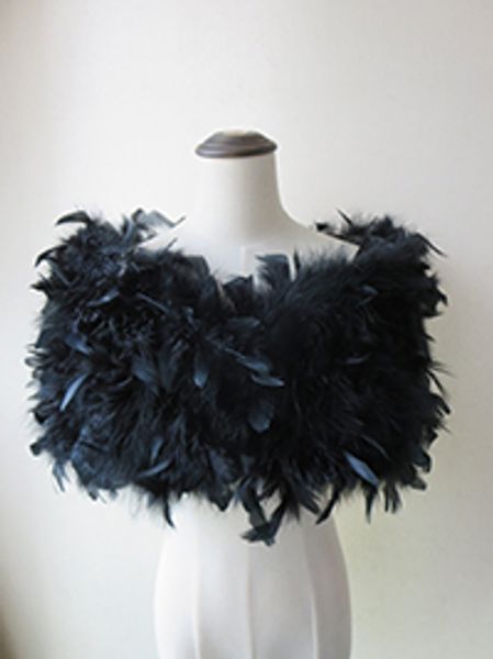 

womens winter fashion real genuine ostrich feather fur cape party warm, Blue;gray