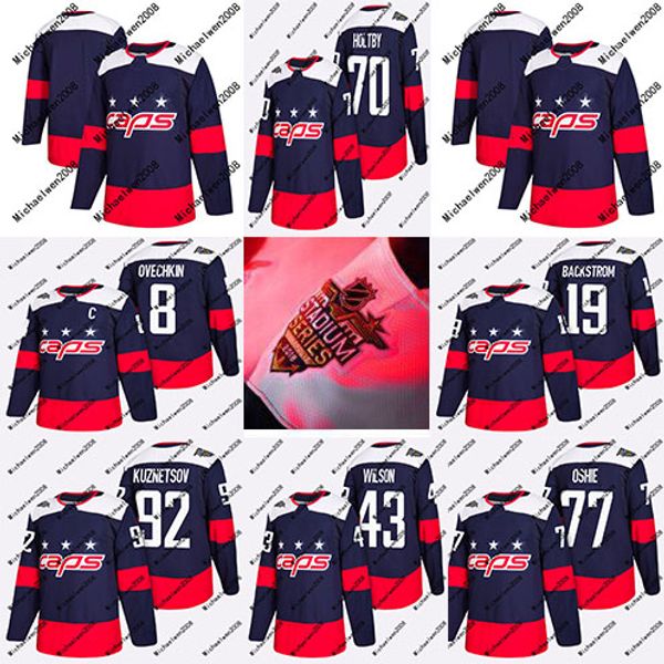 

Youth 2018 Stadium Series Jersey 8 Alex Ovechkin 19 Nicklas Backstrom 77 T.J. Oshie 92 Evgeny Kuznetsov 70 Braden Holtby Hockey Jerseys