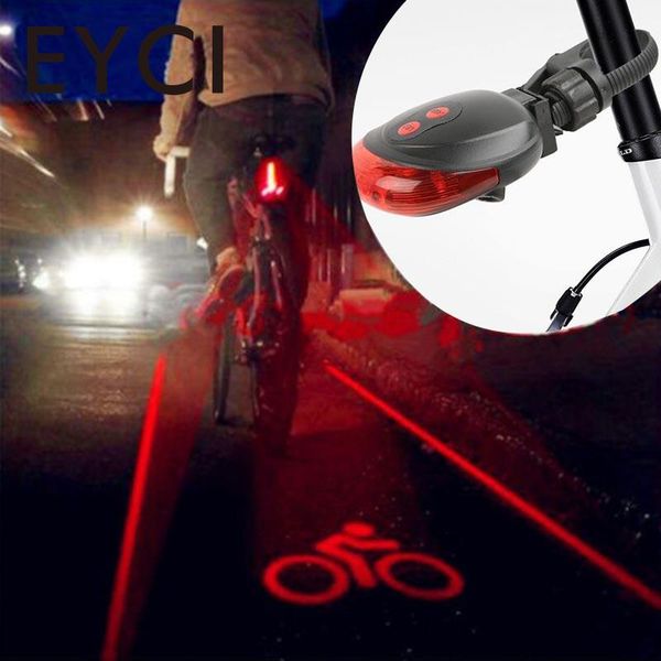 

1pcs bicycle bike rear light laser safety warning cycling parts accessories
