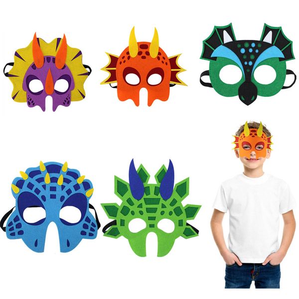 

children dinosaur mask headwear masquerade sword dragon wing dragon one-horned dragon eyes headband props party halloween xmas gift hh7-1346