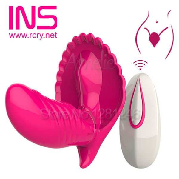 20 Velocidade Controle Remoto Sem Fio Cinta Vibrador Em Calcinhas Vibrando Dildo G Spot Clitóris Vibrador strapon Sex Toys Para A Mulher S19706