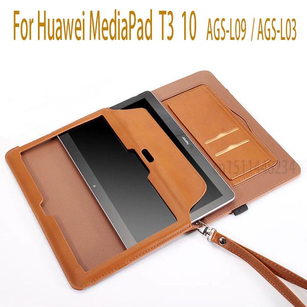 

New Case For Huawei MediaPad T3 10 Tablet Smart Magnetic sleep Cases For T3 9.6 inch Honor Play Pad 2 Cover AGS-L09 AGS-L03 W09