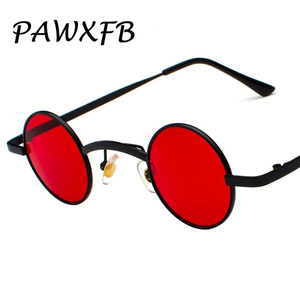 

pawxfb new trendy small frame round women men sunglasses steampunk metal driving sun glasses female gradient gafas de sol shades, White;black
