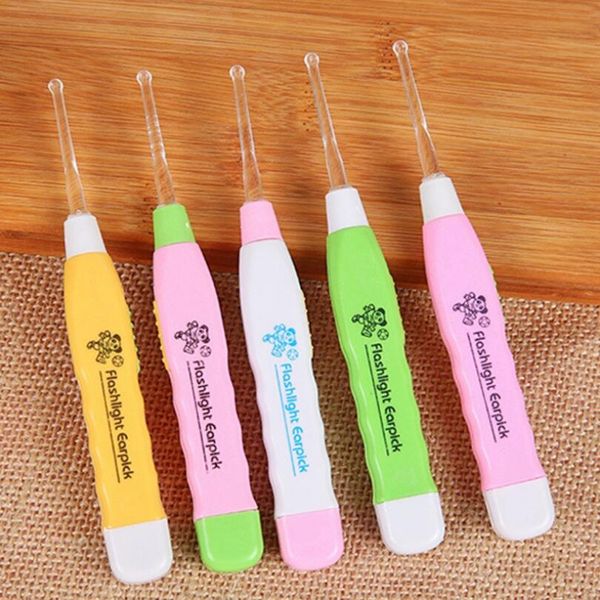 

led flashlight baby ear pick wax earpick remover with curette cleaner tweezer 3 fitting lx2255