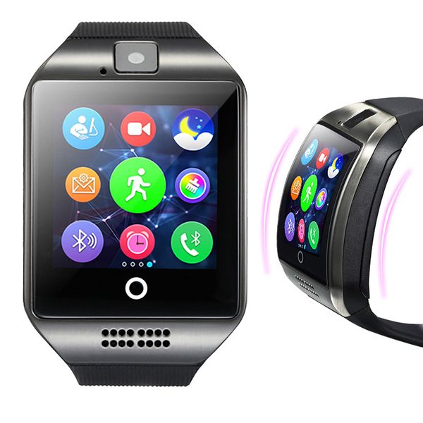 

q18 smart watch bluetooth watches android with 0.3m camera smartwatch for android ios phone micro sim tf card men sports
