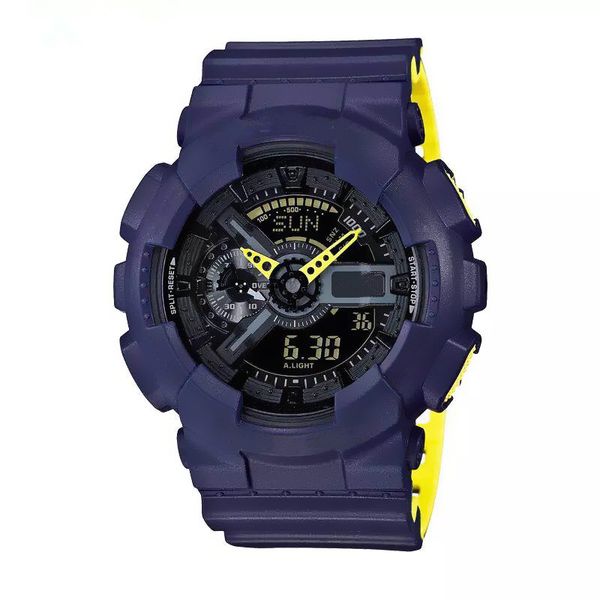 

2018 new Relogio,110 Men's Sports Watch, LED Chronograph, Waterproof Military Watch, Digital Watch, Full-Featured Work Lights, Car Lights