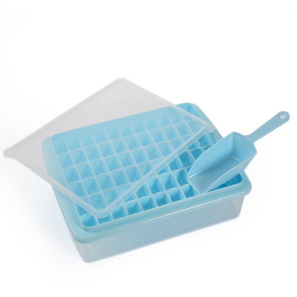

новый дизайн 66 сетки diy креатив малые ice cube пресс-формы квадратной формы пластиковые для льда fruit ice cube чайник бар кухонные инстру
