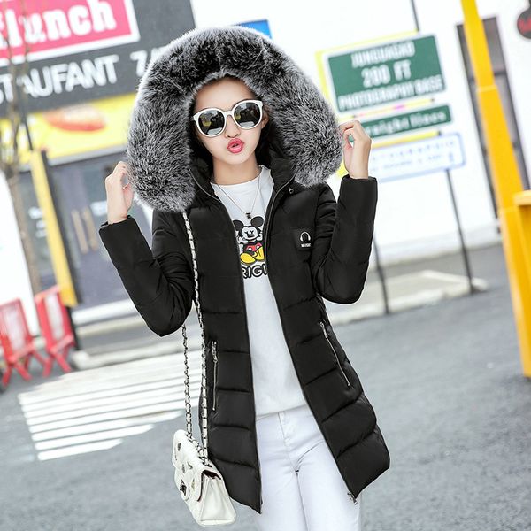 

wholesale 2017 new autumn winter selling women's fashion casual warm jacket female bisic coats j27-17803z, Black