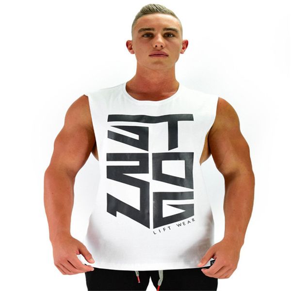 

gyms clothing fitness singlets men bodybuilding stringers tank sleeveless shirt brand muscle vest gold ' tank men, White;black