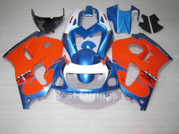 Kit carenatura di alta qualità per Suzuki GSXR600 GSXR750 SRAD 1996-2000 Blu bianco rosso GSXR 600 750 96 97 98 99 00 Fairings OI90