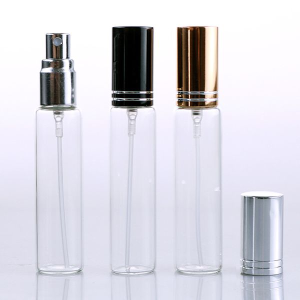

15ml empty glass perfume spray bottle small cosmetic containter vial refillable atomizer packgaing fast shipping f487