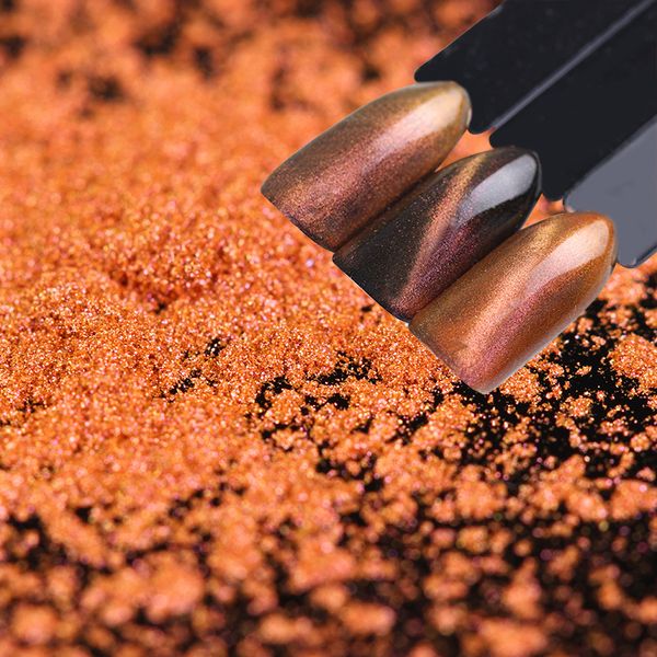 

1g chameleon cat eye magnetic nail powder 3d uv gel glitter pigment sequins magnet board black base needed manicure decoration, Silver;gold