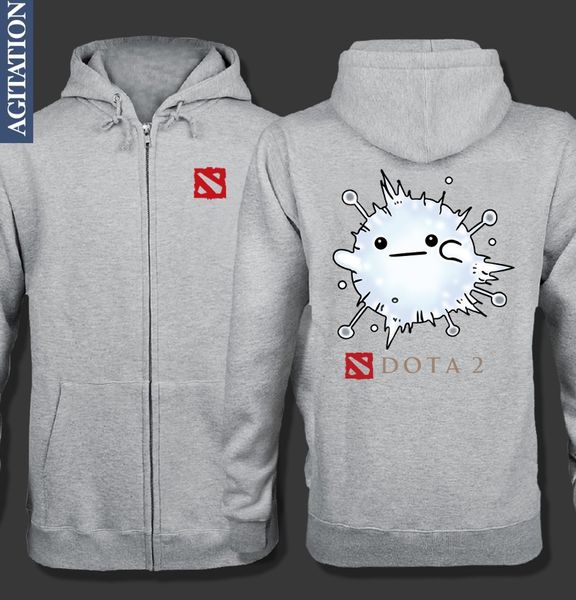 

original design dota2 dota 2 io guardian wisp print casual fleece hoody hoodies sweatshirts coat, Black