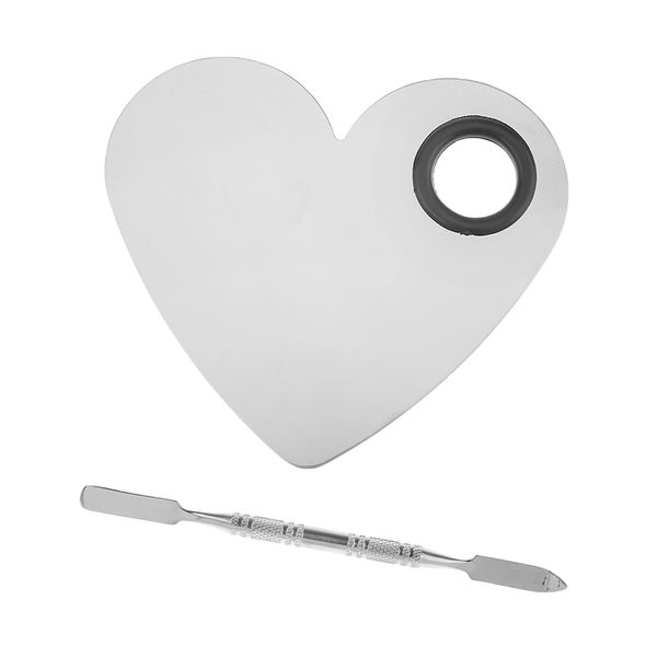 

new kesoto stainless steel makeup nail palette spatula cosmetic gel cream mixing tool nail art manicure tools set