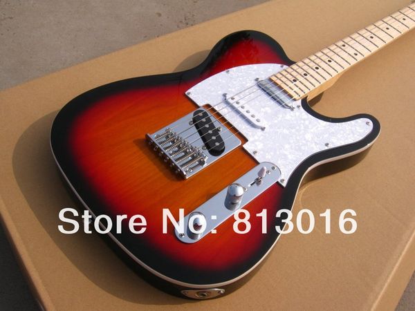 

бесплатная доставка ! горячая оптовая telecaster твердого тела 3ts цвет гитары telecaster электрогитара в наличии
