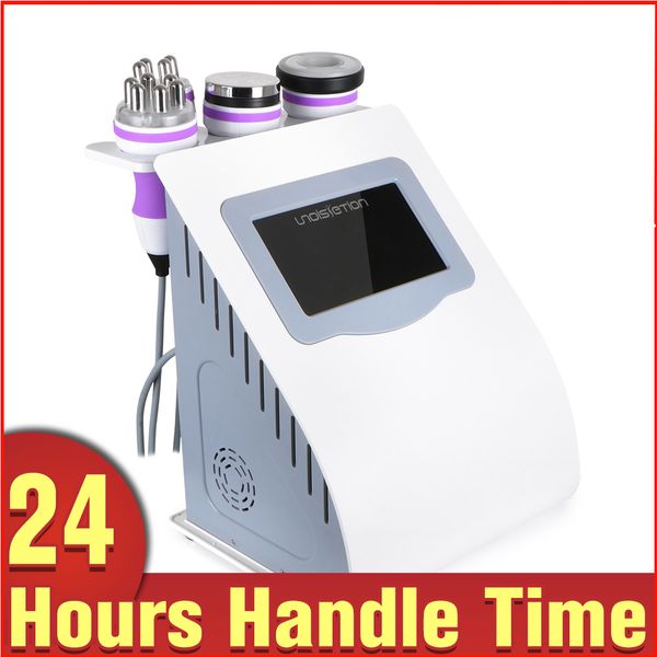 

5-1 portable 40k cavitation ultrasonic fat dissolve radio frequency multipolar rf vacuum body slimming machine spa